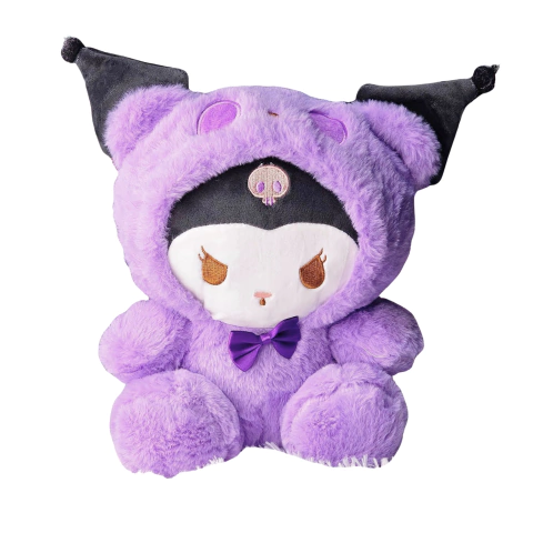 Peluche de Kuromi Capucha Violeta - Onegai My Melody PEL90 - comprar online