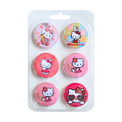Pack De 6 Pins Prendedores Hello Kitty