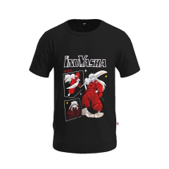 REMERA NEGRA INUYASHA LETRAS ARRIBA - comprar online