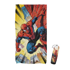 TOALLON MICROFIBRA PLAYERO SPIDERMAN PARED ROJA - SPIDER MAN TOA344