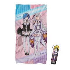 TOALLON MICROFIBRA PLAYERO REM Y EMILIA - RE ZERO TOA360