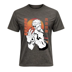 REMERA SUKUNA RYOUMEN NARANJA - JUJUTSU KAISEN 35