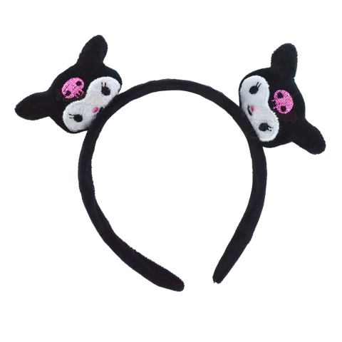 Vincha Peluche Kuromi Negra - Onega My Melody