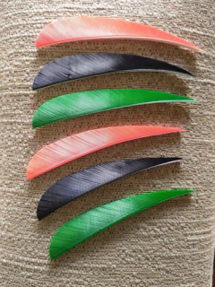 Plumas Naturales Premium Flechas Parabolicas 4¨ Rw X 6un - tienda online