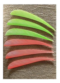 Plumas Naturales P/ Flechas A M G Parabolica 5¨ Rw X6un