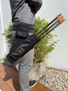 Imagen de Carcaj Quiver Portaflechas Arqueria 3 Tubos Siege Archery