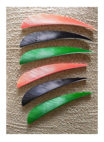 Plumas Naturales Premium Flechas Parabolicas 4¨ Rw X 6un