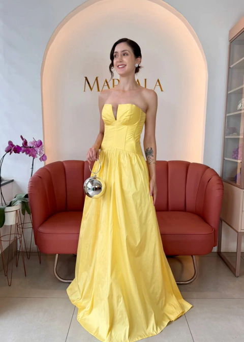 VESTIDO ARABELA AMARELO - comprar online