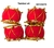 Set 4 tambores navideños