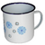 Jarro Enlozado 12 cm Blanco floreado