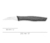 Cuchillo Mondador Negro 60 mm - comprar online