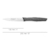 Cuchillo Mondador Negro 100 mm - comprar online