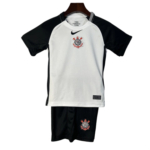 Kit Infantil Corinthians I 25/26 - Nike - Preto e branco - comprar online