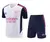 Kit Treino adulto - Camisa e Shorts - Arsenal Adidas 23/24 - Branco e azul com detalhes em branco e rosa