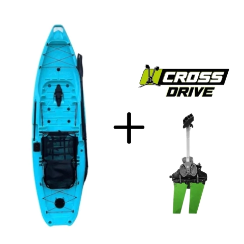 CAIAQUE ALPHA 1084 C/ PEDAL CROSS DRIVE - Mundo do Caiaque