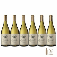 Seis botellas de vino blanco Escorihuela Gascón Gran Reserva Chardonnay de 750cc cada una.