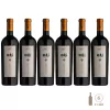 Seis botellas de vino tinto Kaiken Mai Malbec, cada una de 750cc, con etiquetas destacadas.