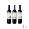 Tres botellas de vino Zuccardi Q Cabernet Sauvignon de 750cc cada una.