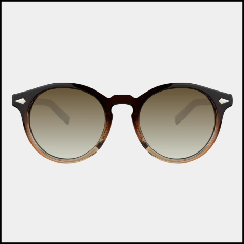 Óculos de Sol Vitta - Redondo - Mesclado (marrom e nude) com Lentes Degradê - comprar online