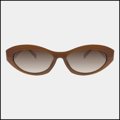 Óculos de Sol Andy - Oval/Gatinho - Caramelo com Lentes Degradê - comprar online