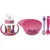 Kit Infantil Monsterbaby 4 Peças em Polipropileno Rosa Tramontina - buy online