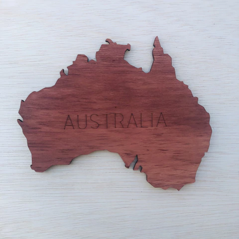 Wooden Travel Map World Style - Natural y a Color - comprar en línea