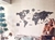 Wooden Travel Map World - Black