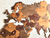 Wooden Travel Map World Puzzle - Tricolor Retro - Gift Mexico