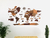 Wooden Travel Map World Style - Tricolor Retro