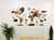 Wooden Travel Map World Style - Tricolor Old West