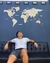 Imagen de Wooden Travel Map World - Natural