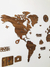 Wooden Travel Map World Plus - Roble - Gift Mexico