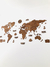 Wooden Travel Map World Plus - Roble en internet