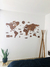 Wooden Travel Map World Plus - Roble - Gift Mexico