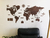 Wooden Travel Map World - Hazelnut en internet