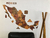 Wooden TM Pueblos Mágicos Mexico con dibujos - Grande - Tricolor Retro