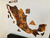 Wooden TM Pueblos Mágicos Mexico con dibujos - Grande - Tricolor Retro