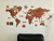Wooden Travel Map World - Ciprés - Gift Mexico