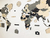 Imagen de Wooden Travel Map World Puzzle - Tricolor Elegance