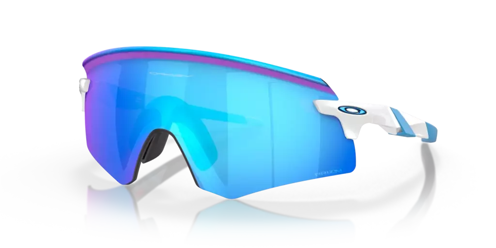 Anteojos Ciclismo Oakley Encoder Prizm Sapphire Polished White