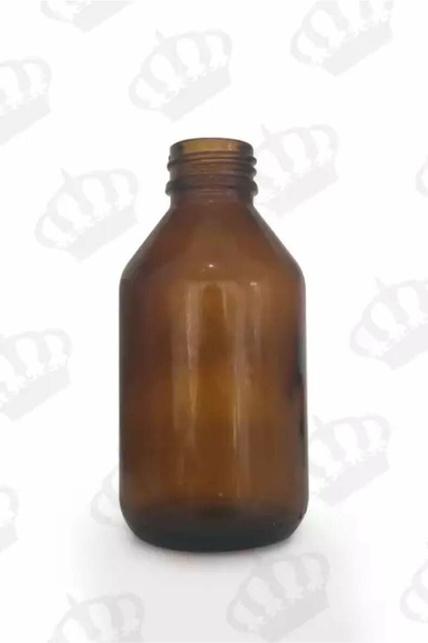 Frasco Vidro 150ml 28/410 S/ Tampa - Ambar