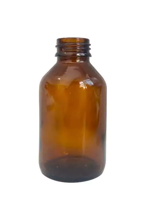 Frasco Vidro 120ml 24/410 S/ Tampa - Ambar