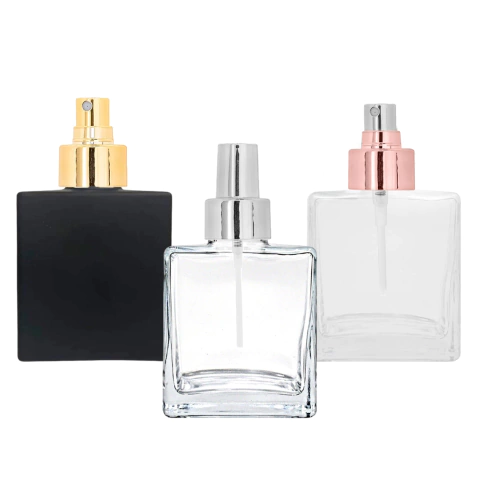 Frasco Vidro Cubo P/ Perfume 100ml 28/410 C/ Válvula Spray