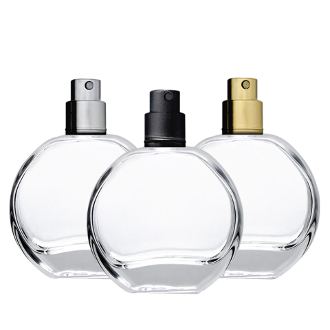 Frasco Vidro Luna 25ml Para Perfume Recrave 15mm - Cristal Com Válvula Spray Luxo