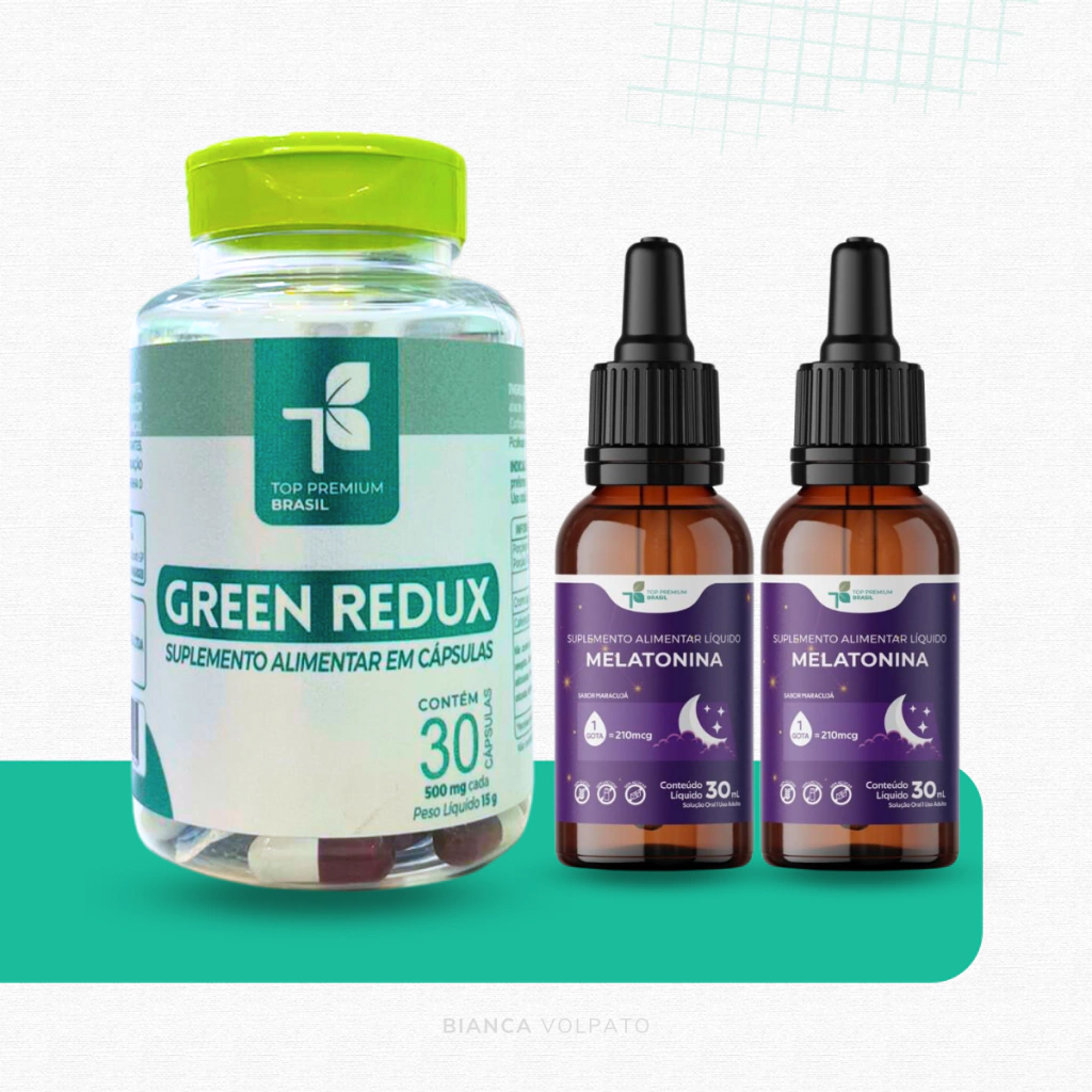 Emagreça e Durma bem - Green Redux e Melatonina