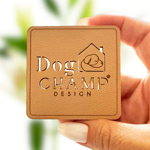 Etiqueta Sobreposta até 6,0x6,0cm Quadrada Couro sintético Personalizado - comprar online