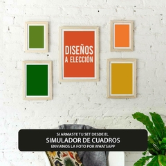 Set x5 cuadros a elección del catálogo