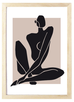 Cuadro Retrato Sombra Mujer