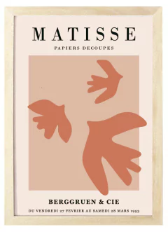 Cuadro Matisse decoupes rosa