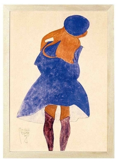 Cuadro Back View Standing Girl